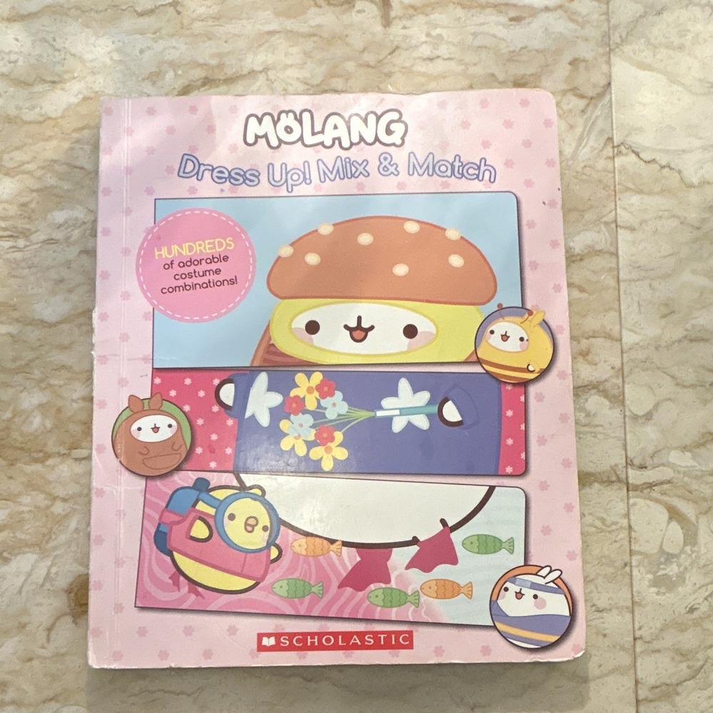 Scholastic Molang Dress Up! Mix & Match Activity Book PB 2018 Ages 4-8